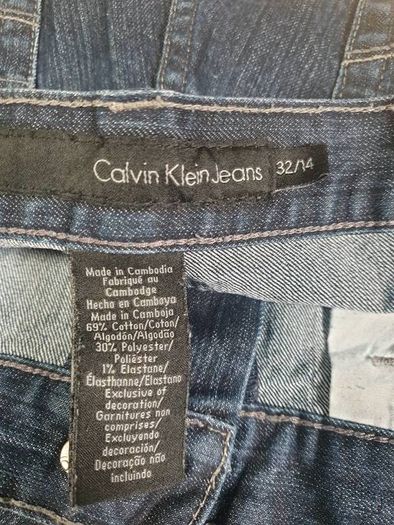 womens Calvin Klein dark blue navy denim jeans Size 32/14  W 34 L 27