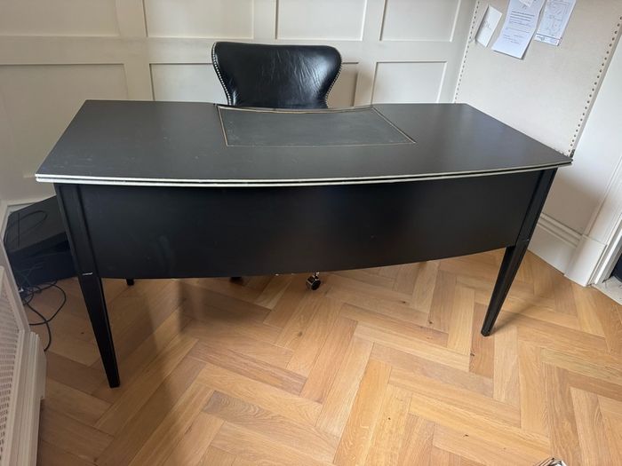 Beautiful Desk with Leather Inlay