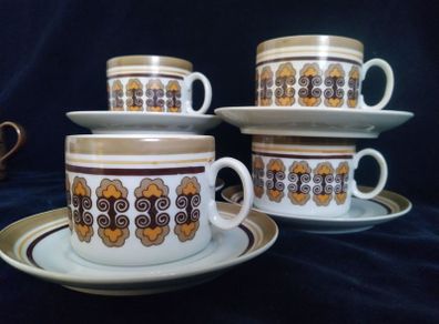 Vintage cups, retro cups, Polovi Germer