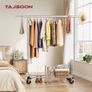 Heavy Duty Clothing Rack Load 350 LBS, Rolling Garment Rack with Wheels and Extendable Rod Chrome Image 4