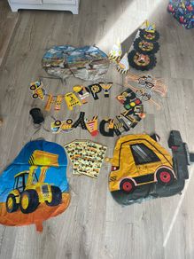 Construction theme party accessories
