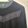 womens RALPH LAUREN black velvet sweater jumper blouse Size medium Image 3