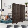 Foldable Room Divider, 4-Piece Privacy Screen, Image 8