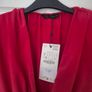 Zara short dress with shoulder pads Red Image 3