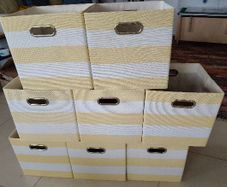 Storage boxes x 8