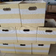 Storage boxes x 8