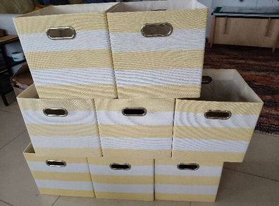 Storage boxes x 8