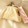 Small Cream Communion Bridal Purse Image 4