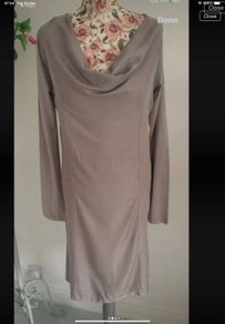 dress Bnwt mink shade cowl neckline dress size medium