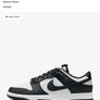 Authentic Nike Dunks Low Women - Black White - Fits UK 6 - Like New - RRP 120 Image 3