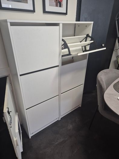 Two IKEA Bissa Shoe Cabinet