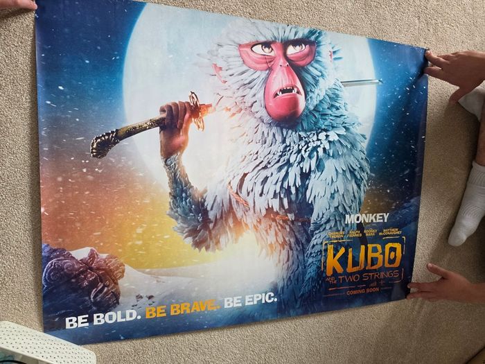 Kubo and the Two Strings Monkey character movie poster