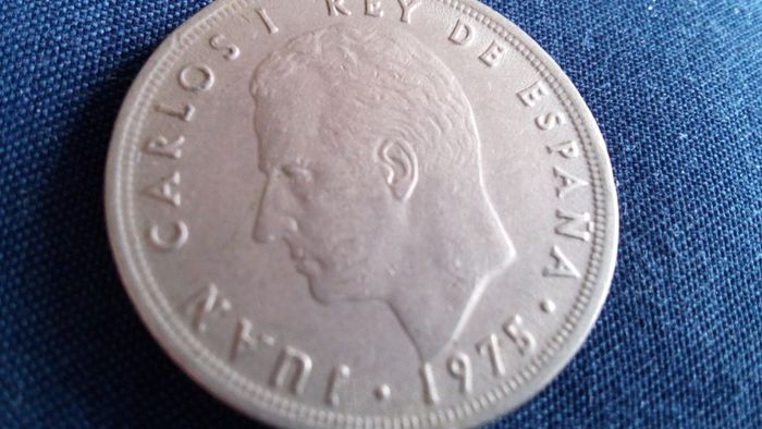 5 Peseta Coin. Spain 1975.