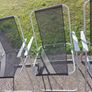 4 Garden Chairs in excellent condition, and fold away nicely for storage, great for camping trips Image 10