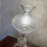 Vintage Waterford Crystal Alana / Inishmaan Hurricane Table Lamp  14inch Image 8
