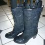 Manas Designer Black Leather boots. Soft All Leather High heel Italian. Uk 6.5 Eu 40. Excellent condition. Image 4