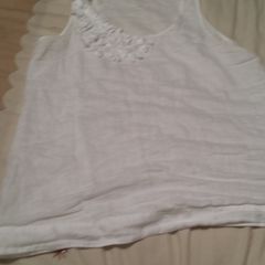 White Linen Top