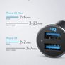 Anker Car Charger, Mini Aluminum Alloy 24W Dual USB Car Charger, PowerDrive 2 Alloy Car Adapter with Blue LED for iPhone12/11/XR/Xs, iPad Pro/Air 2/mini, Galaxy (Not Compatible with Quick Charge) Image 6