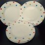 Plates/Four White Poka Dot Dinner Plates .. Final Price Drop Image 4