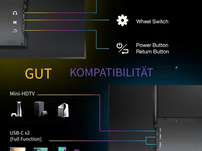 18.5" Portable Monitor - Very thin - 120 Hz - price firm