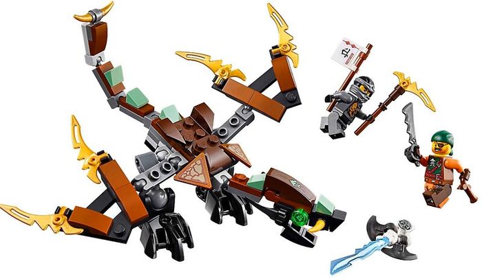 Lego Ninjago 70599: Cole's Dragon (2016) 100% Complete (NO BOX)