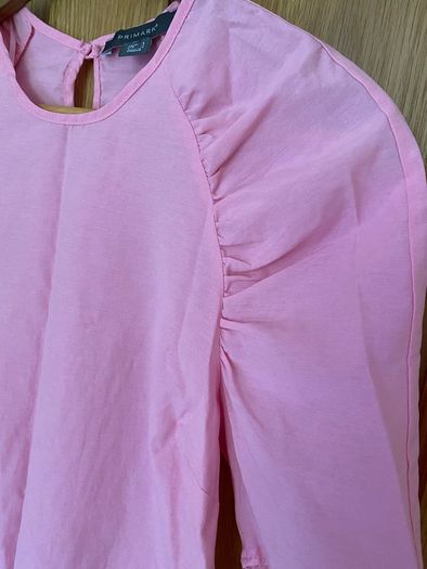 Light Pink Leg of Mutton Short Puff Sleeve Top size 34