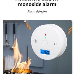 Carbon Monoxide Alarm Co Detector LCD Display Alarm Home Wireless Toxic Gas Leak Detector Fire Sound Alarm