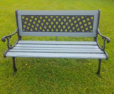 Cast iron garden benches