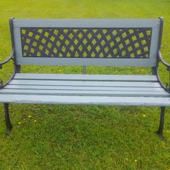 Cast iron garden benches