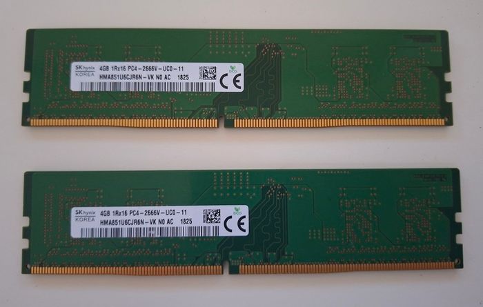 Sk Hynix 8GB (2 x 4GB) PC4-21300 DDR4-2666MHz Desktop Memory