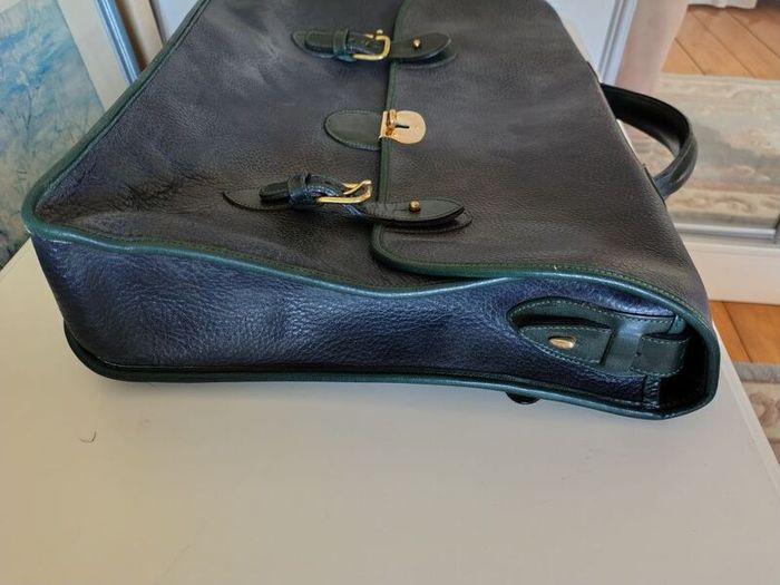 Large Vintage Chesneau Leather Satchel Briefcase