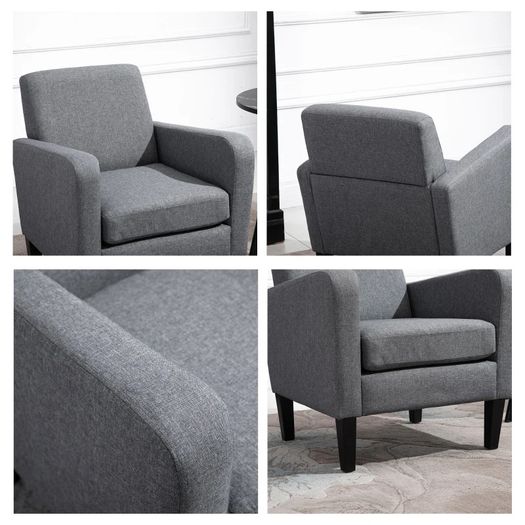 SALE Modern Fabric Accent Chiar Club Armchair Sofa with Padded Seat (FREE SHIPPING)