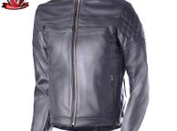 main image for ad 49% OFF - Bela Merlin Bikers Leather (Cowhide) Jacket - Black - FREE SHIPPING