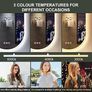 Oval Bluetooth Bathroom Mirror with LED Lights 600x1000mm, Anti-Fog, LED Bathroom Mirror with Memory, 3000K-6500K, Dimmable, HD Tempered Glass, IP44 Waterproof Image 5