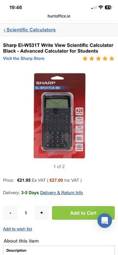 sharp calculator