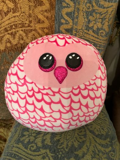 TY Squish-A-Boo Pinky Owl