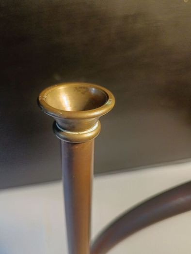 A Pair of Copper and Brass Horns