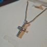 Beautiful Vintage Sterling Silver & Marcasite Cross Pendant Image 2