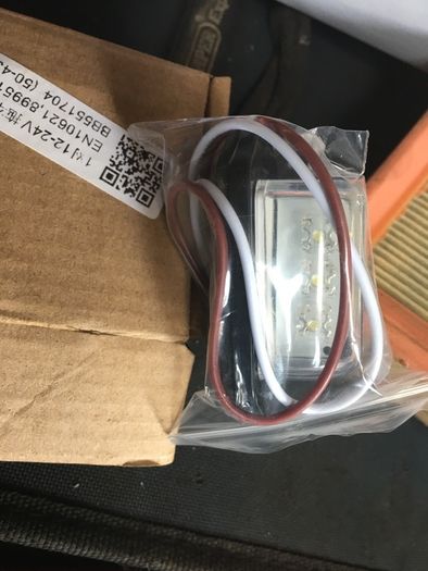 LED number plate light