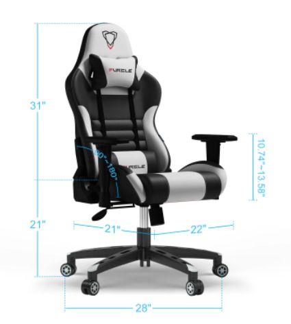 Gaming Chair 360 Swivel Ergonomic Racing-Style