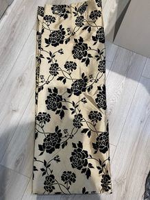 Black and cream curtains