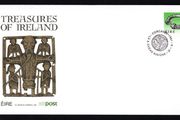 1991 Ireland Seventh Definitive Series Treasures of Ireland (32p Coil Issue self-adhesive Broighter Collar) An Post First Day Cover (FDC) with Corcaigh (Cork) pictorial cancel
