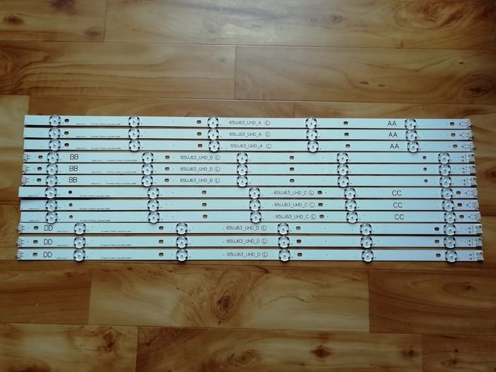 New Full  Backlight Set For Lg 65uj630v 65uj634v 65uj6300 65uk6100plb 65uj5500 Innotek 17y 65inch_a  65uj63_uhd_a B C D