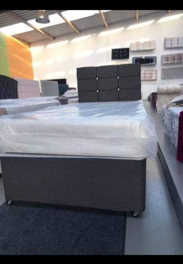 New Divan Beds Instock. All Sizes Available. All Colours Available.. Drawers Option Available. Tufted Memory Foam Mattresses Available