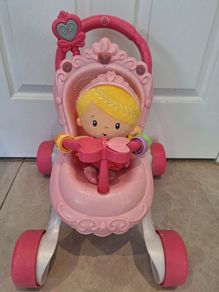 Fisher-Price Princess Musical Stroller & Doll Gift Set