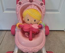 Fisher-Price Princess Musical Stroller & Doll Gift Set