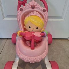 Fisher-Price Princess Musical Stroller & Doll Gift Set