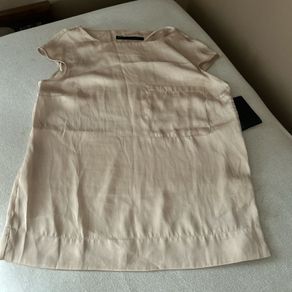 Zara Cream Silky Top BNWT Medium