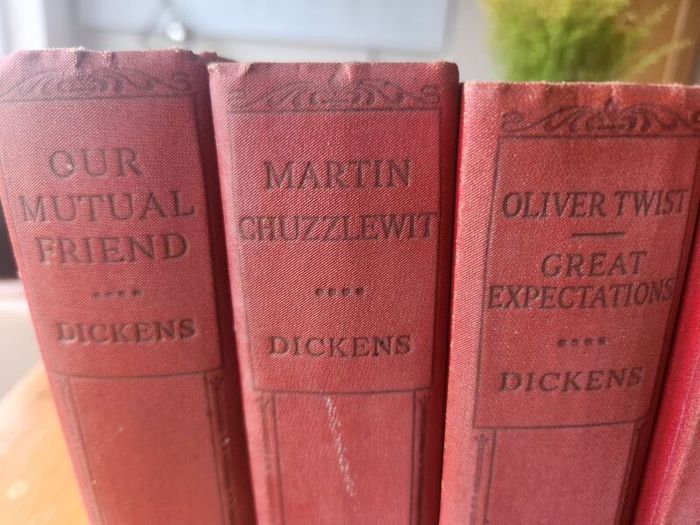 Charles Dickens Set Of 16 Hardback With Many Different Illustrators. See Photos For Same.this Is An Nice Set In Good Condition Featuring Over 20 Of His Famous Novels. See Photos For Same.