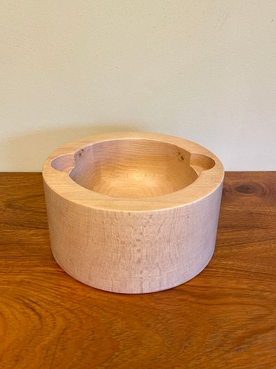 Vintage Danish Bodum Solid Staved Wood Bowl